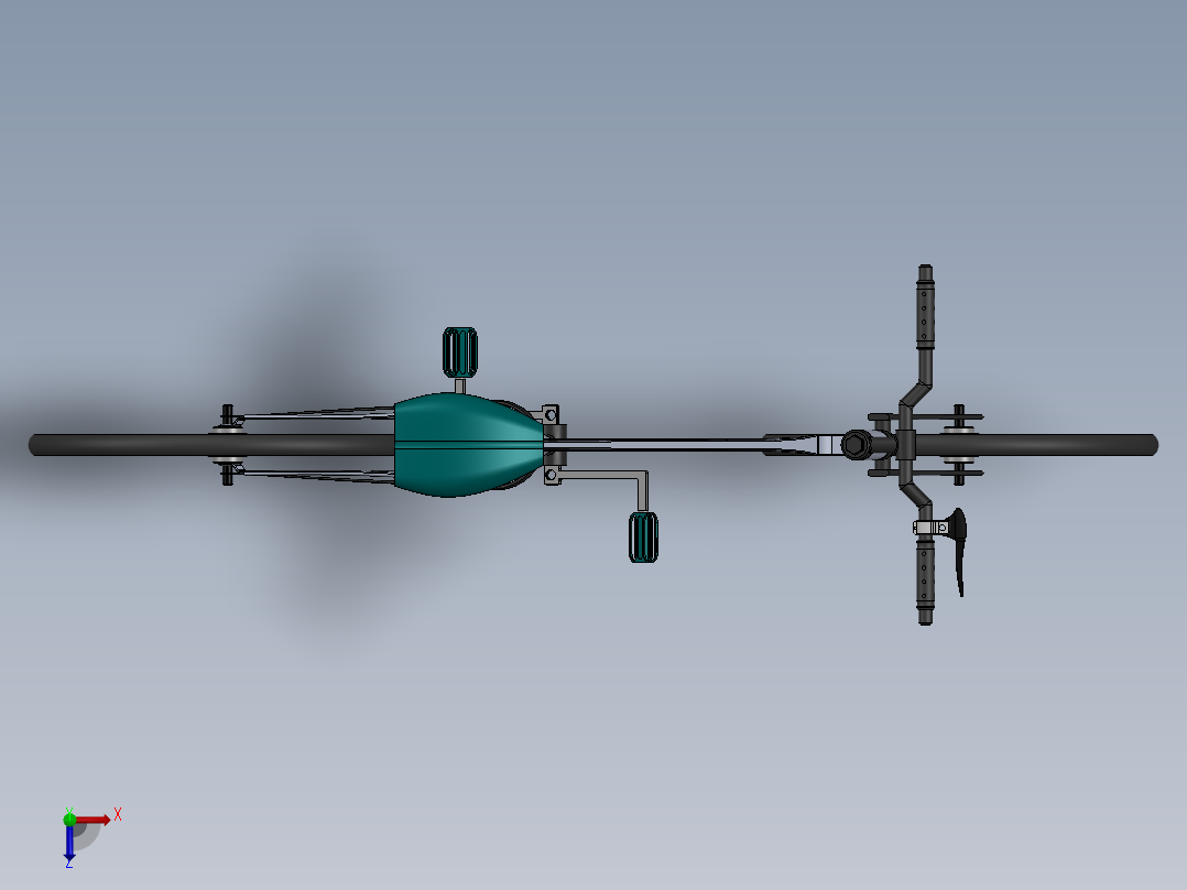 山地车概念设计sw俯视图