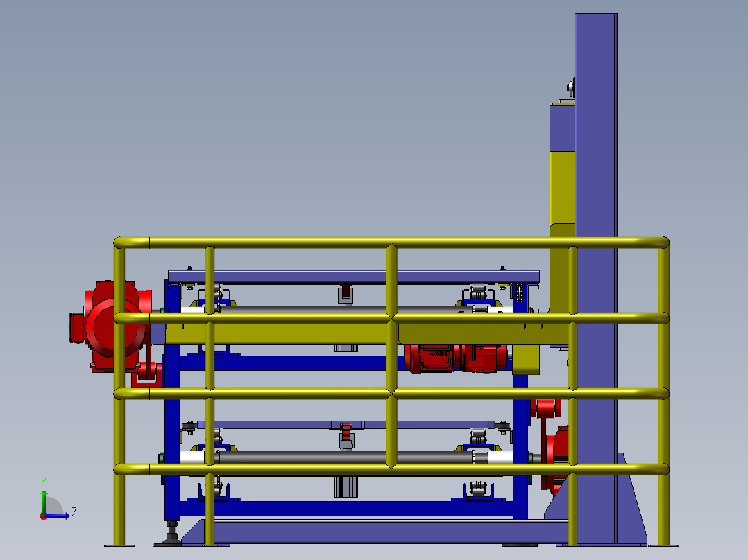 积放链装配线左视图