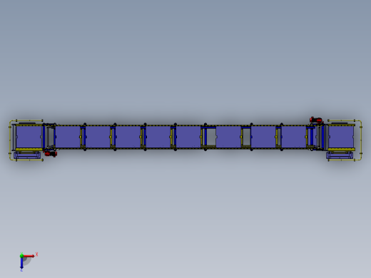 积放链装配线俯视缩略图