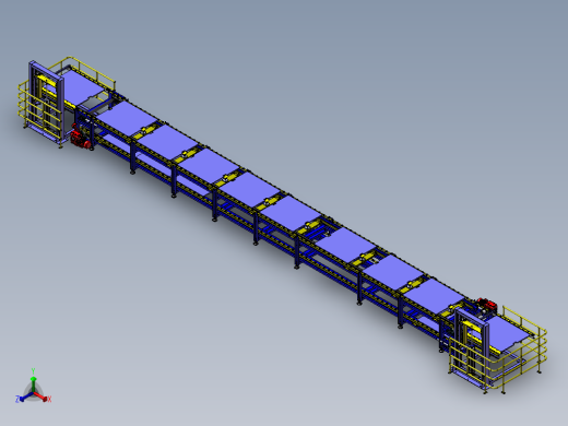 积放链装配线正等轴测缩略图