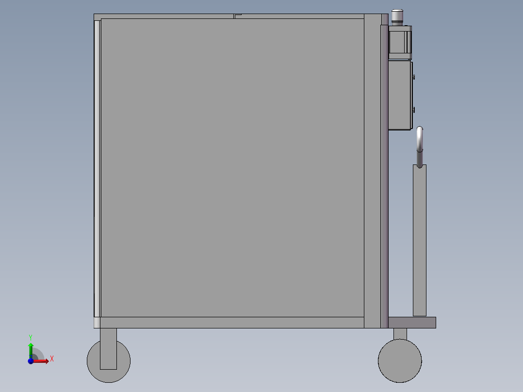 智能押运小车前视图