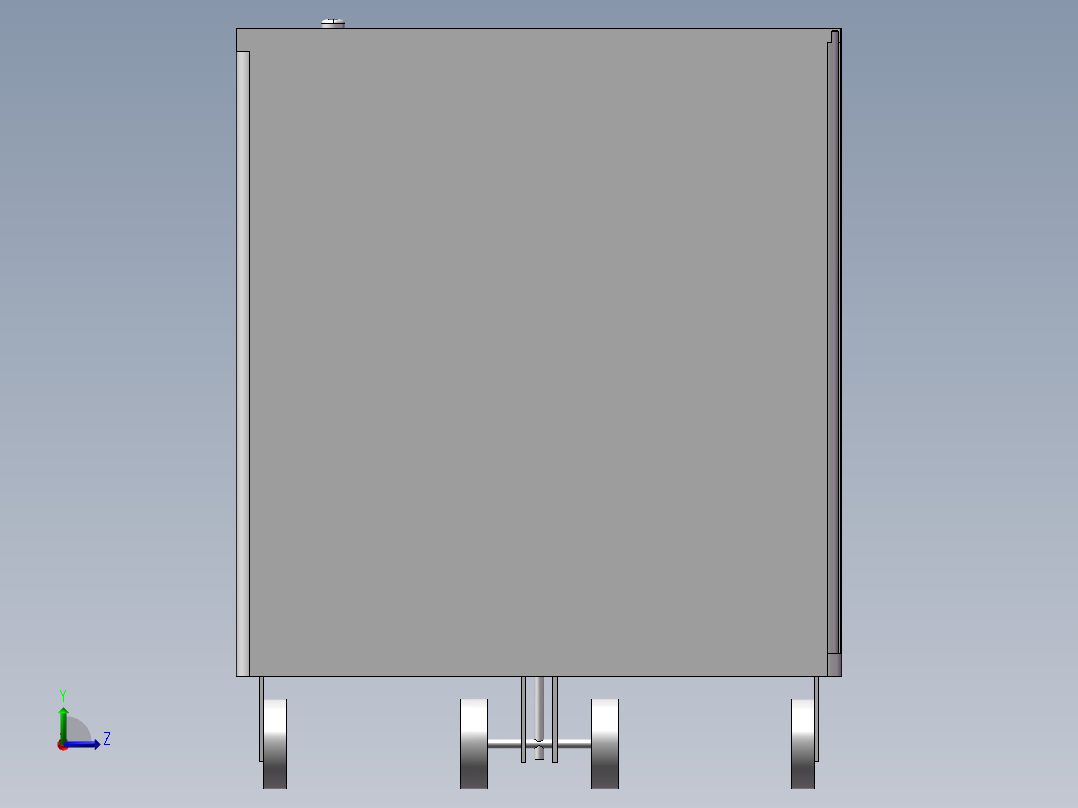 智能押运小车左视图
