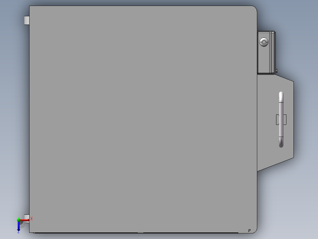智能押运小车俯视图