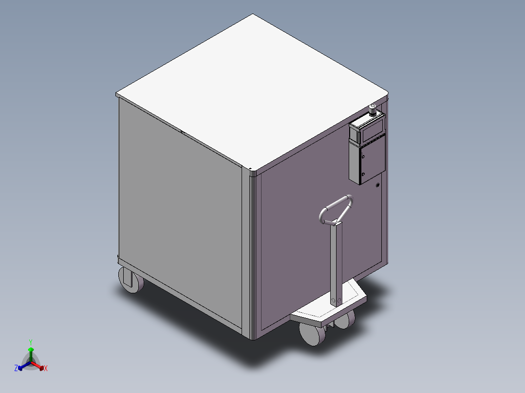 智能押运小车正等轴测图
