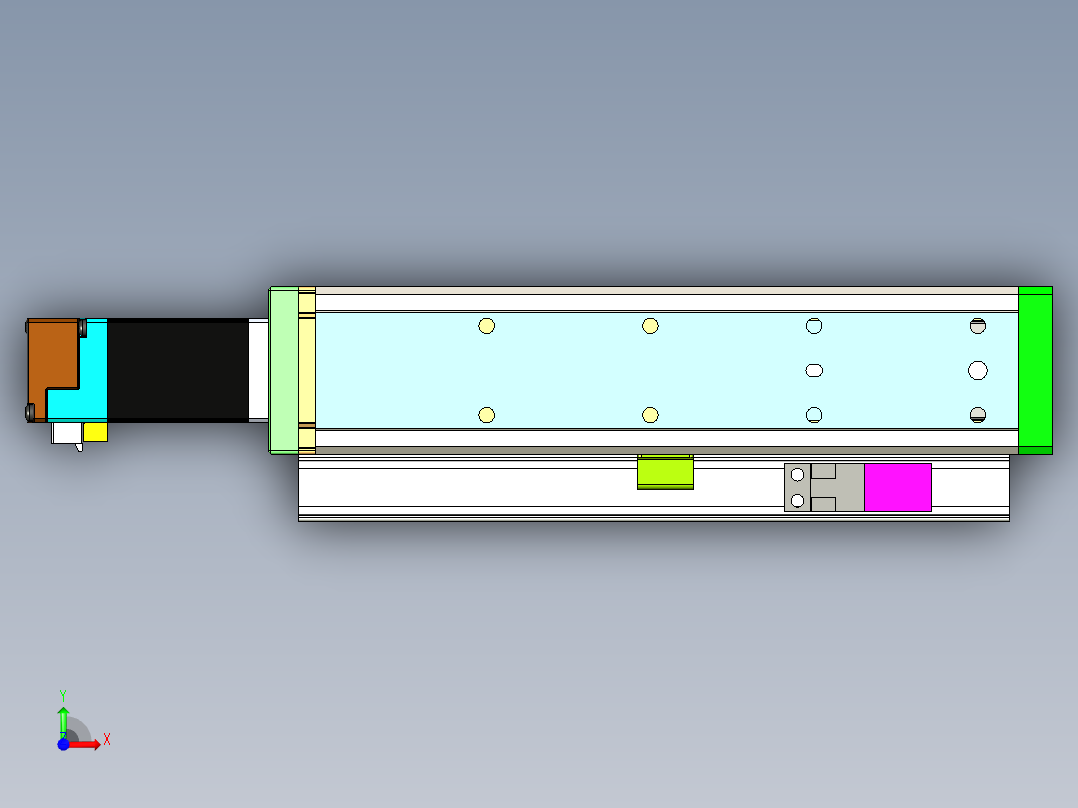 威洛博LES小滑台LES16-Lxx-S100-BC前视图