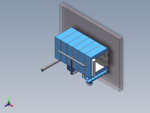 喷砂房正等轴测缩略图