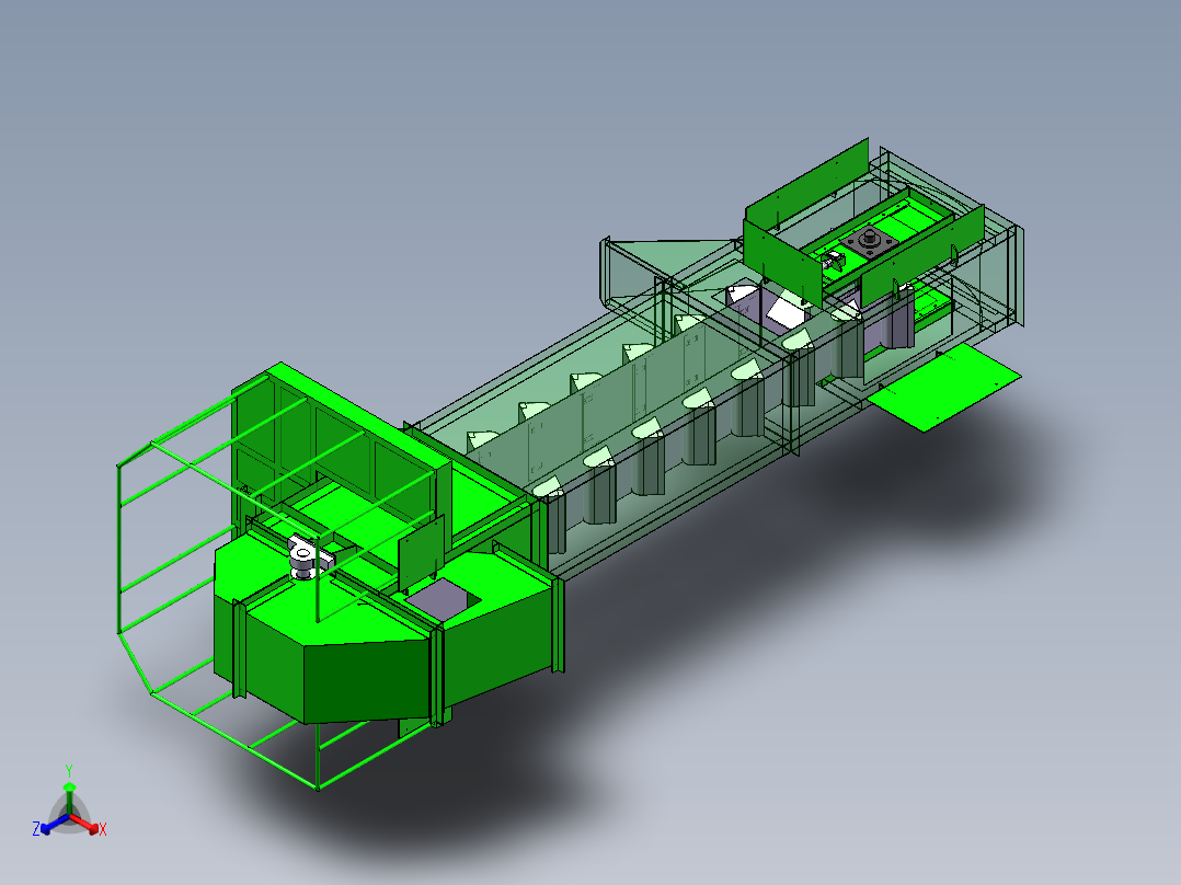 斗式提升机三维图299450==50正等轴测图