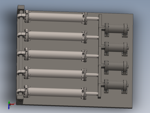 楔形跨防跑绳机构加液压系统