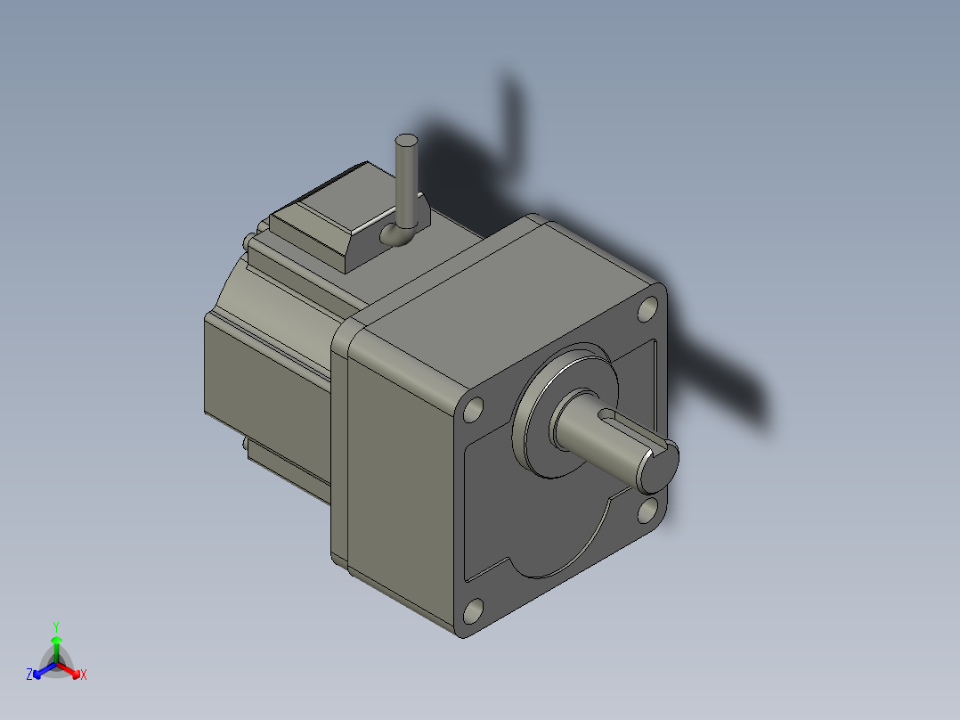 MB9G5BV+MBMU1E1AB(100V)电机主视图