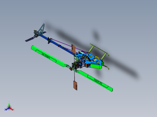 航模达人亚拓450遥控直升机