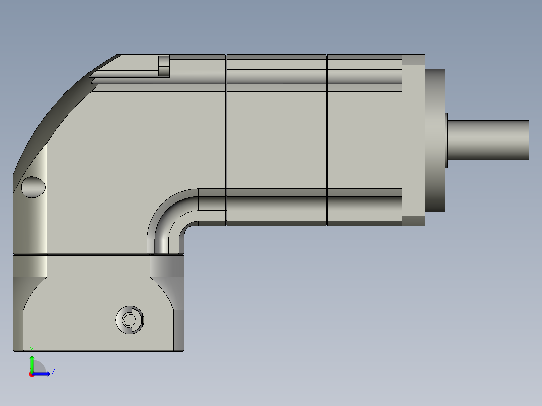 斜齿ZPGH060-L2 14-50-70-M5 CZ14.STEP左视图