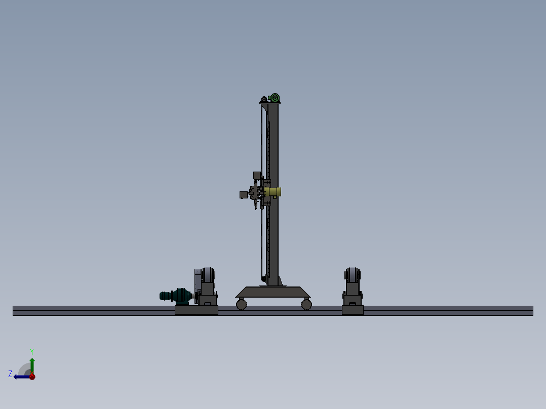 焊接操作机右视图