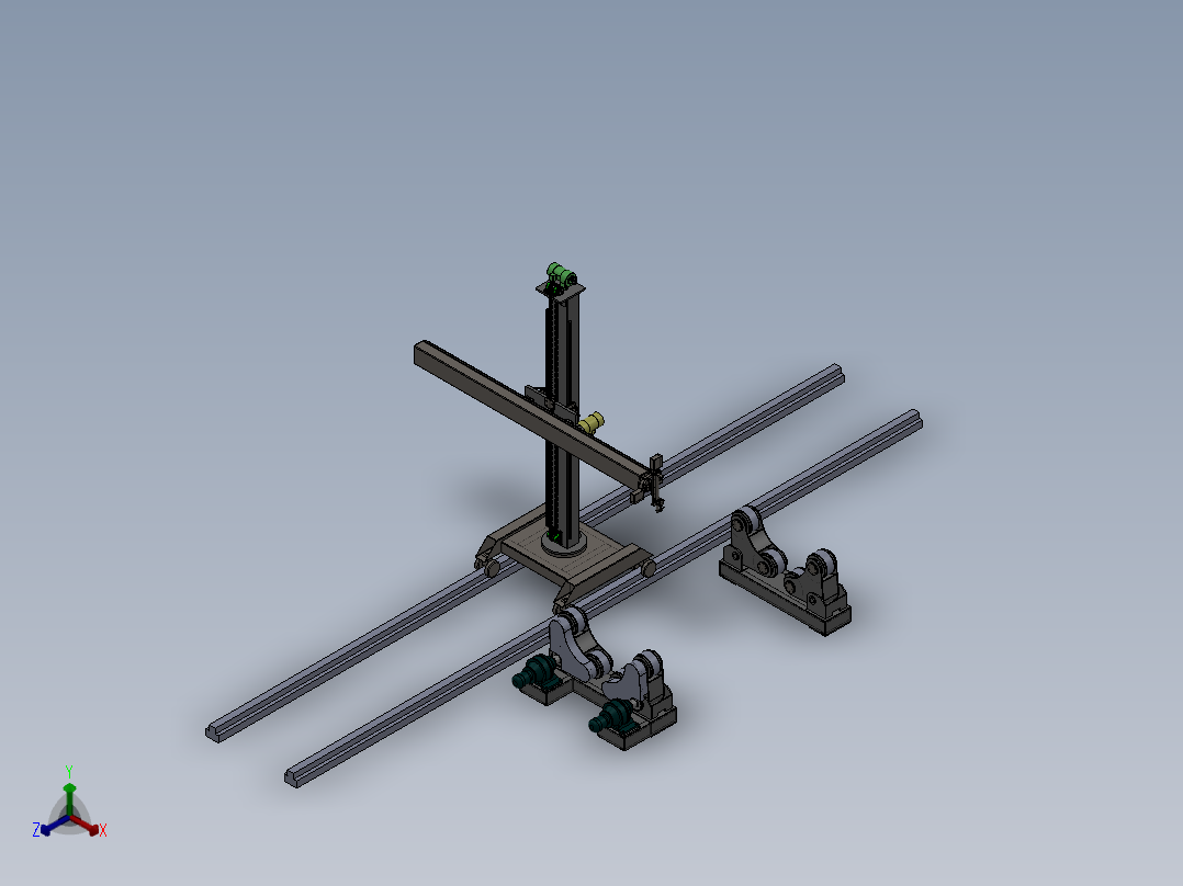 焊接操作机正等轴测图