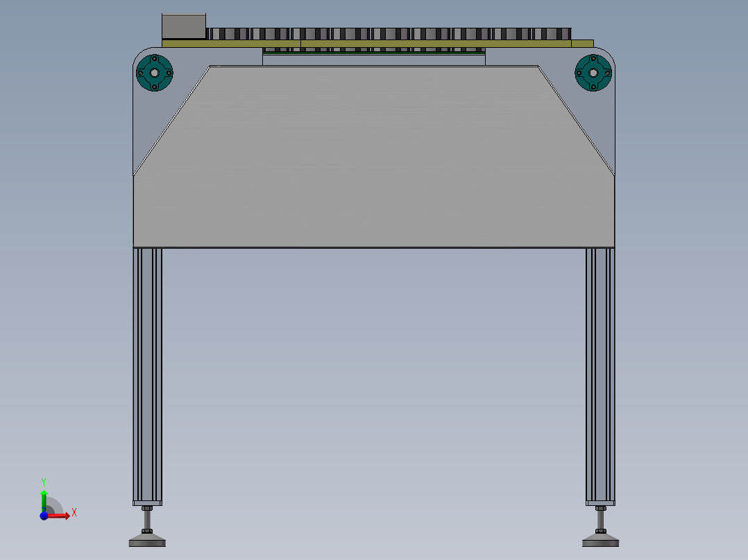 电机永磁转子轴承上料机构sw18可编辑前视图