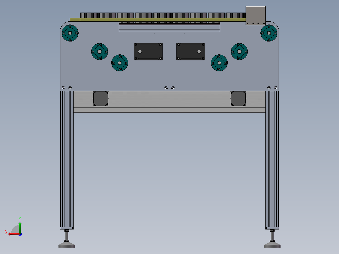 电机永磁转子轴承上料机构sw18可编辑后视图