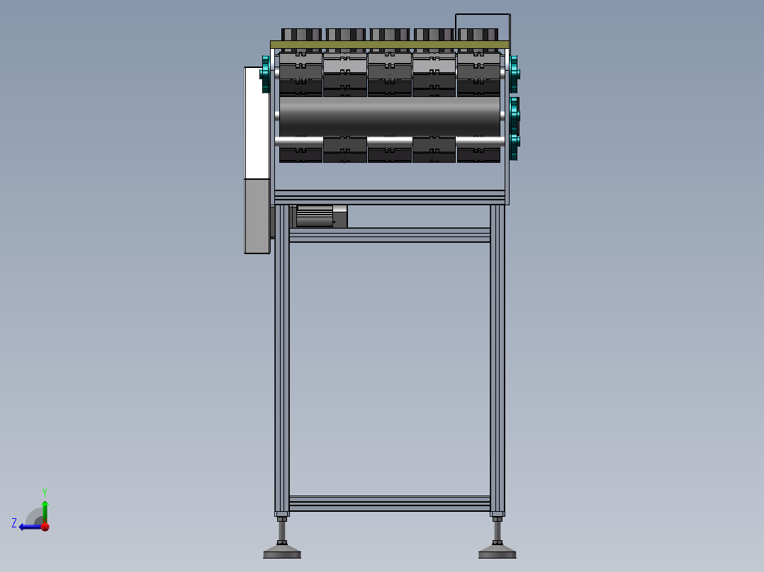 电机永磁转子轴承上料机构sw18可编辑右视图