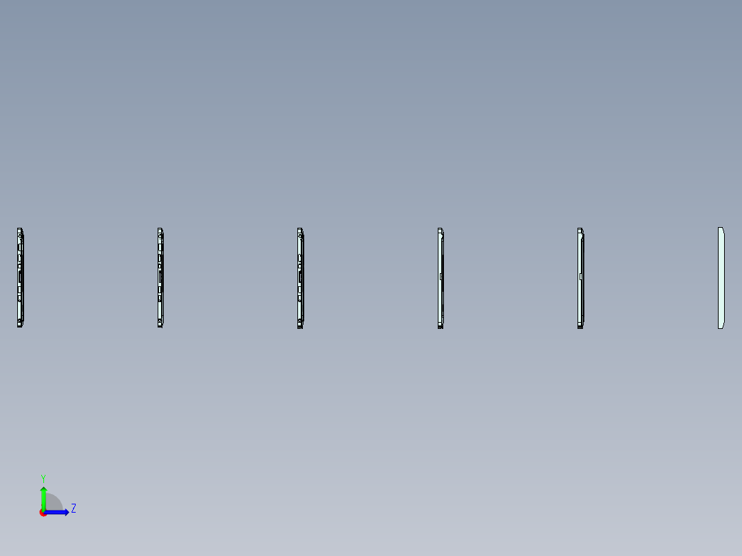 FONE-D笔记本CNC工装夹具三维模型-14-12-26左视图