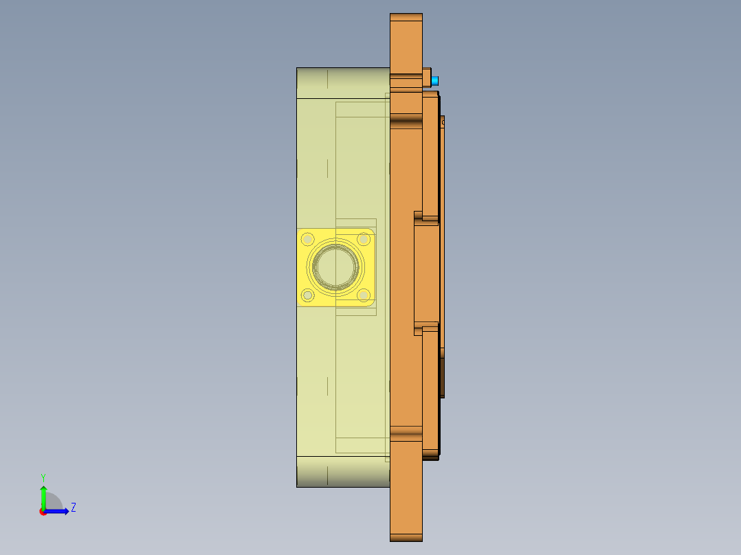 MD1-A-笔记本CNC工装夹具三维模型CNC4-211210左视图
