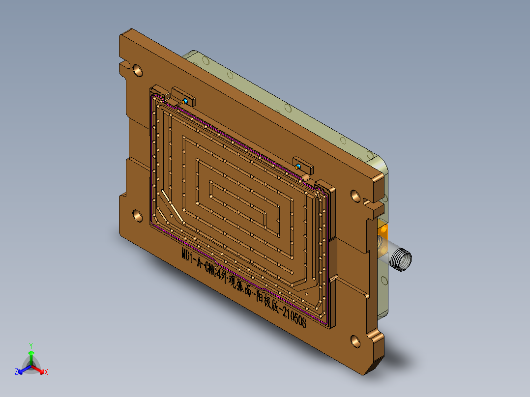 MD1-A-笔记本CNC工装夹具三维模型CNC4-211210正等轴测图