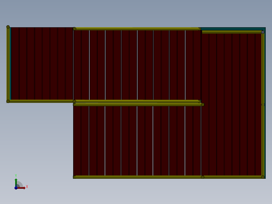 工业楼梯模型前视图