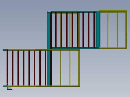 工业楼梯模型左视缩略图