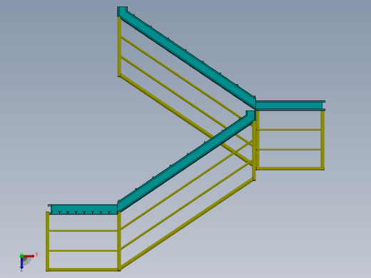 工业楼梯模型俯视缩略图