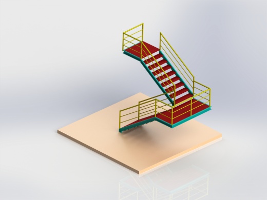 工业楼梯模型缩略图