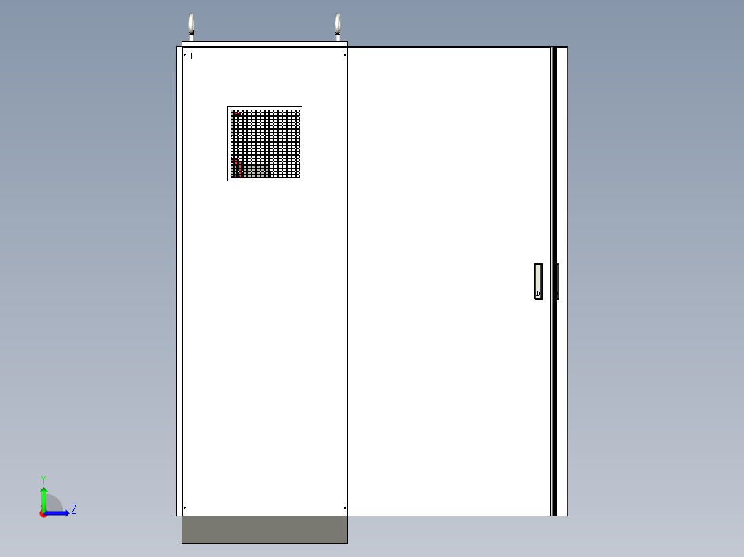 三柜组装630A电源柜软启动控制柜 55709左视图