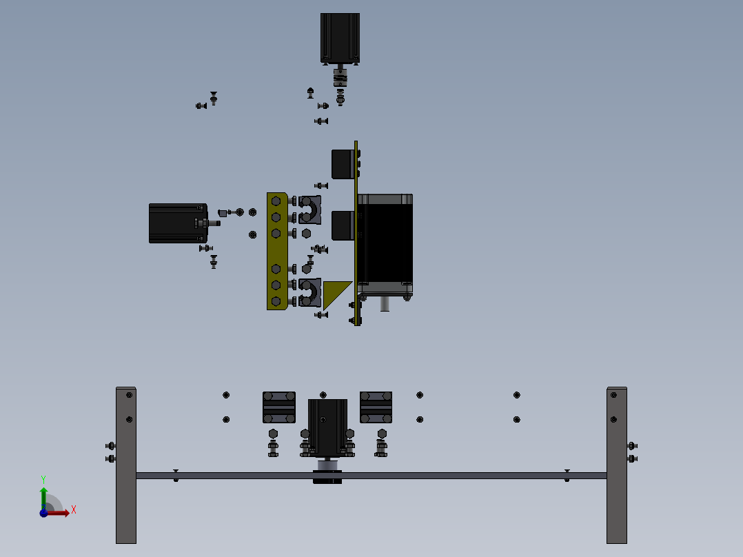 4轴雕刻机 4 Axis CNC Machine i前视图