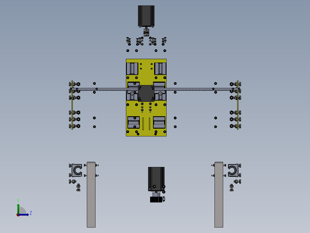 4轴雕刻机 4 Axis CNC Machine i左视图