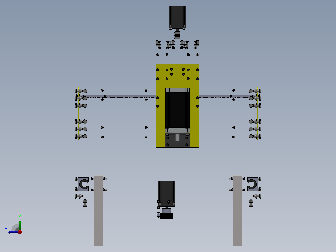 4轴雕刻机 4 Axis CNC Machine i右视图