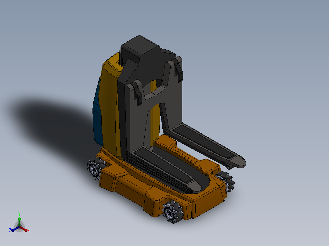 叉车(22)正等轴测图