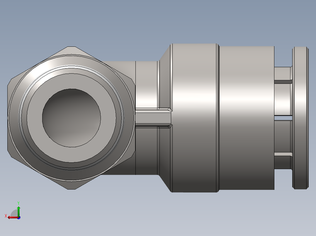 A0003666-Codo 90º 快速接头 1_8_ 用于Ø 8 mm. 管子。(CNR-8-18)后视图
