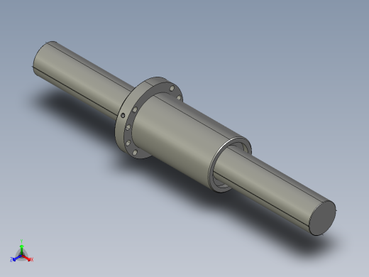 JF8025-8滚珠丝杆3D模型