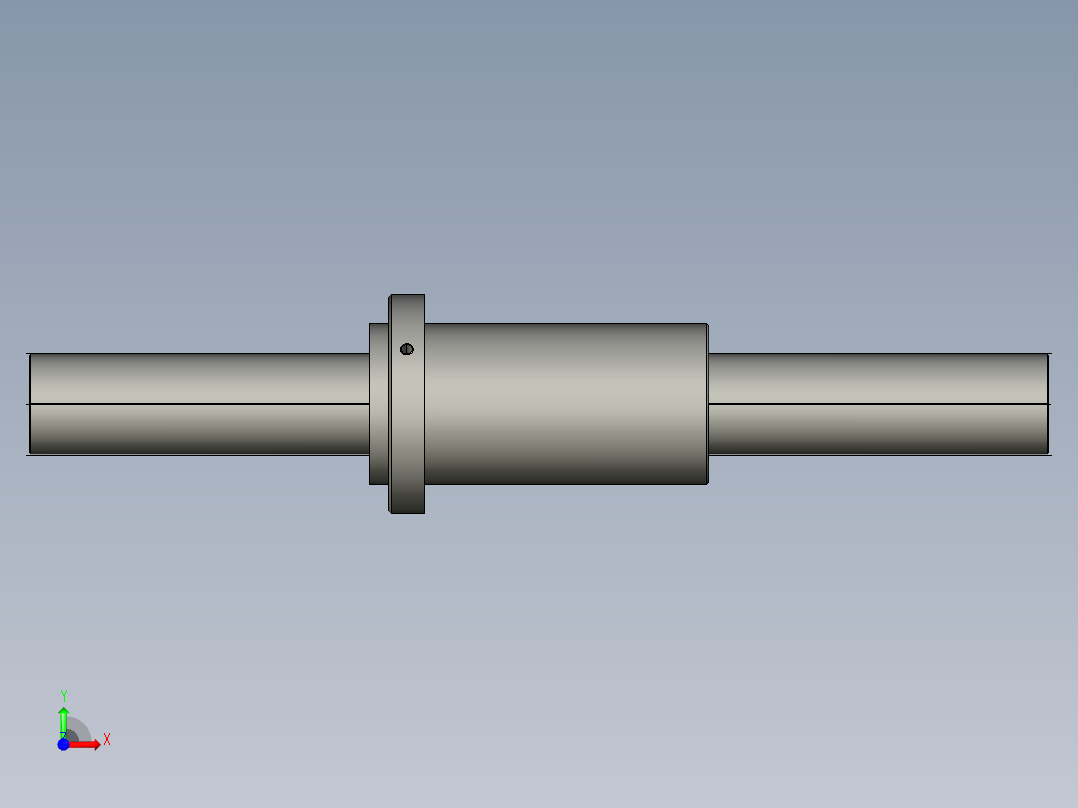 JF8025-8滚珠丝杆3D模型前视图