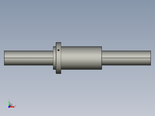 JF8025-8滚珠丝杆3D模型前视缩略图