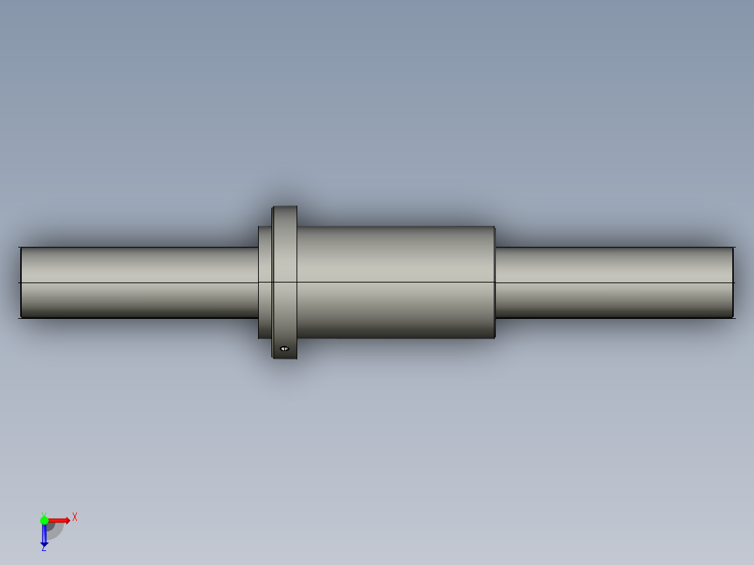 JF8025-8滚珠丝杆3D模型俯视图