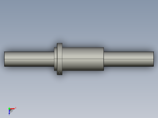JF8025-8滚珠丝杆3D模型俯视缩略图