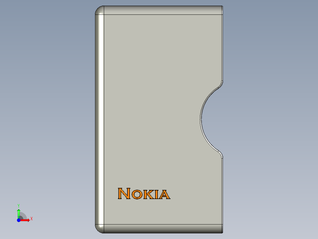诺基亚lumia6的包装袋设计前视图