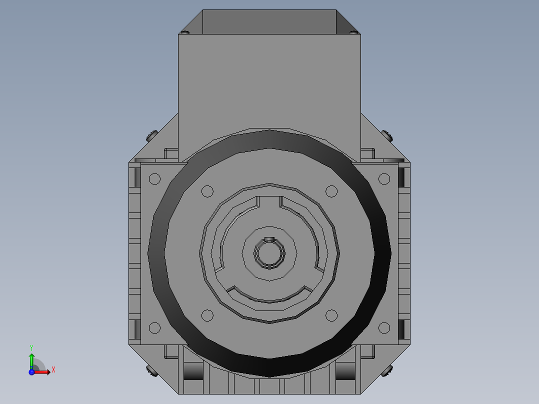 电机_YVF2-631-2-B14前视图
