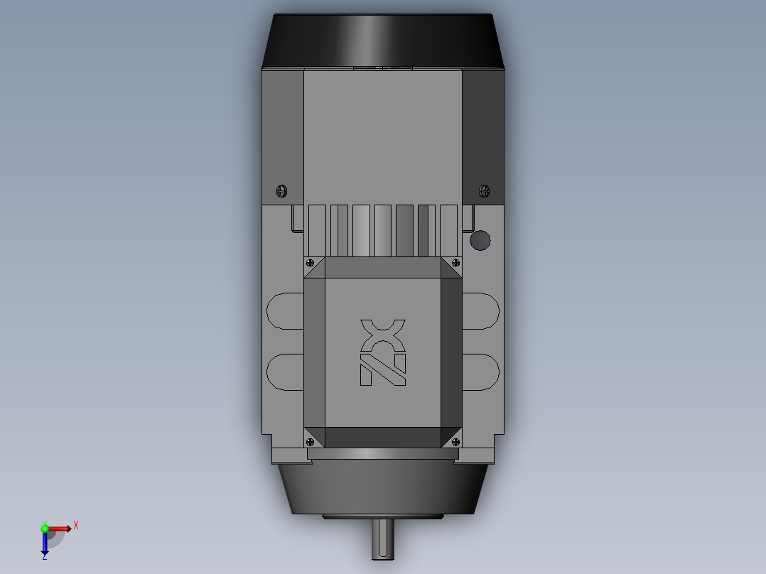 电机_YVF2-631-2-B14俯视图