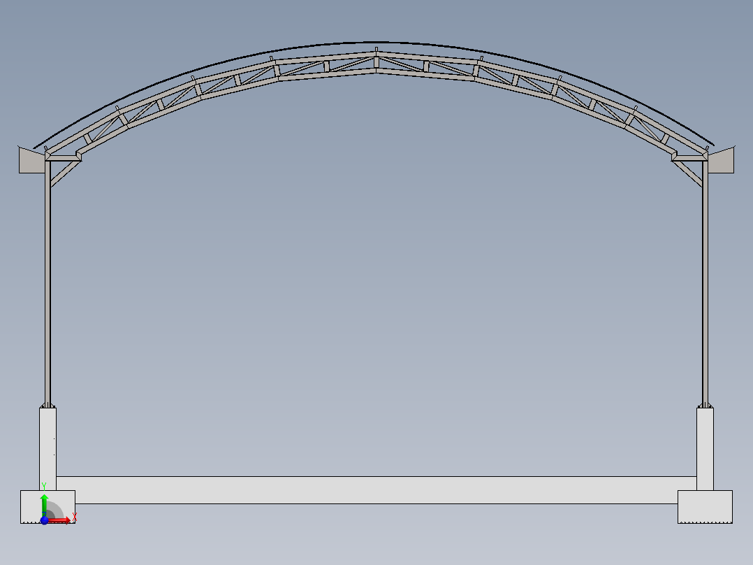 别样的温棚前视图