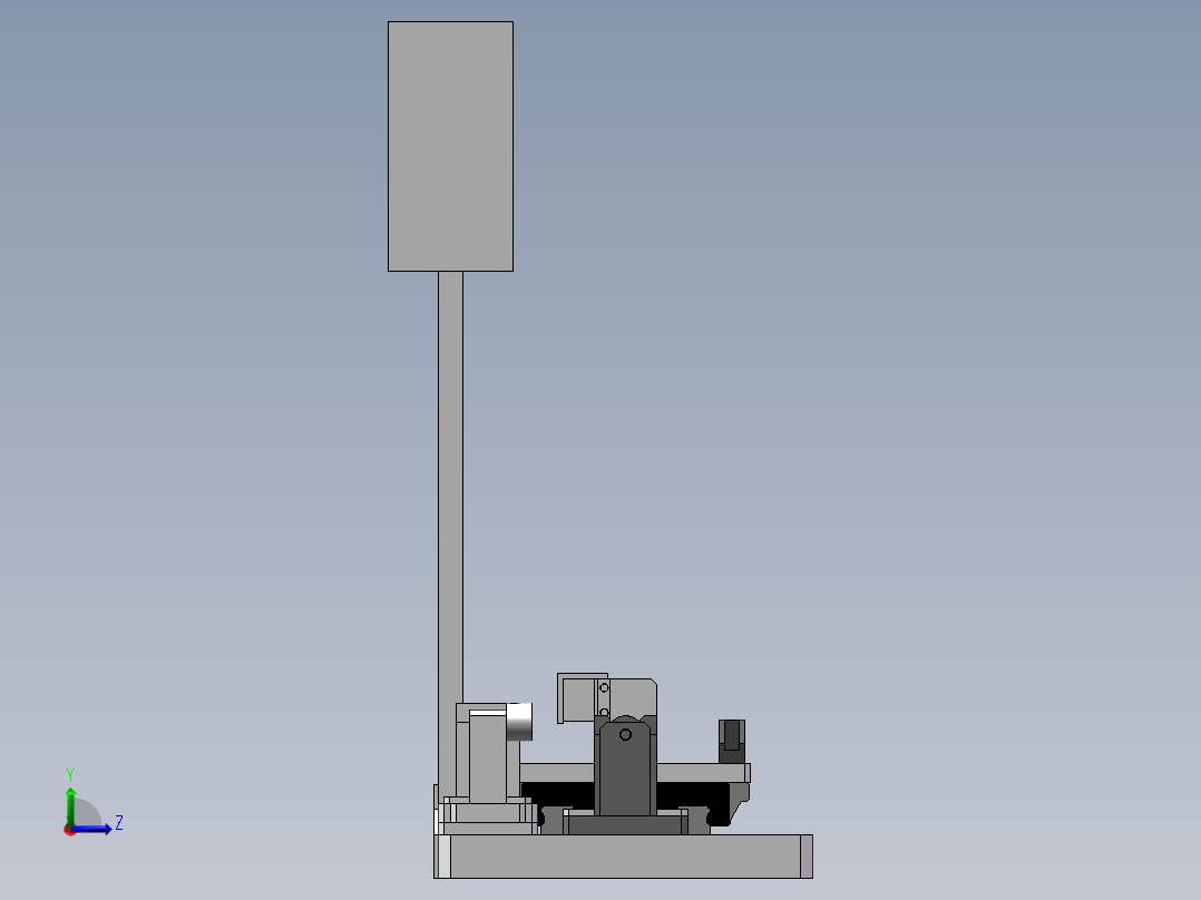 深度测量工装左视图
