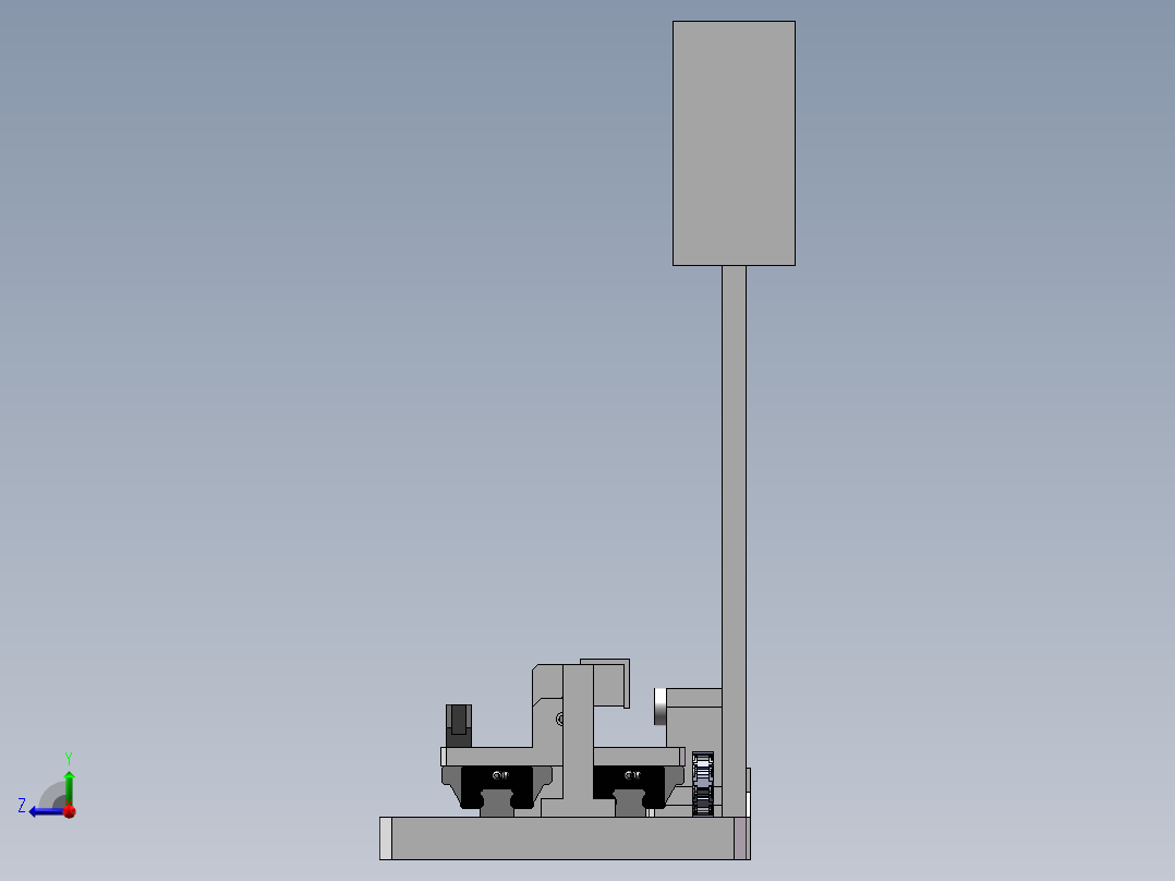 深度测量工装右视图