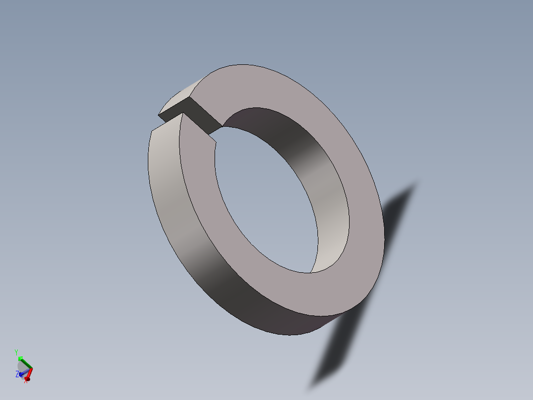 GB╱T 93-1987[标准型弹性垫圈(装配)6]主视图