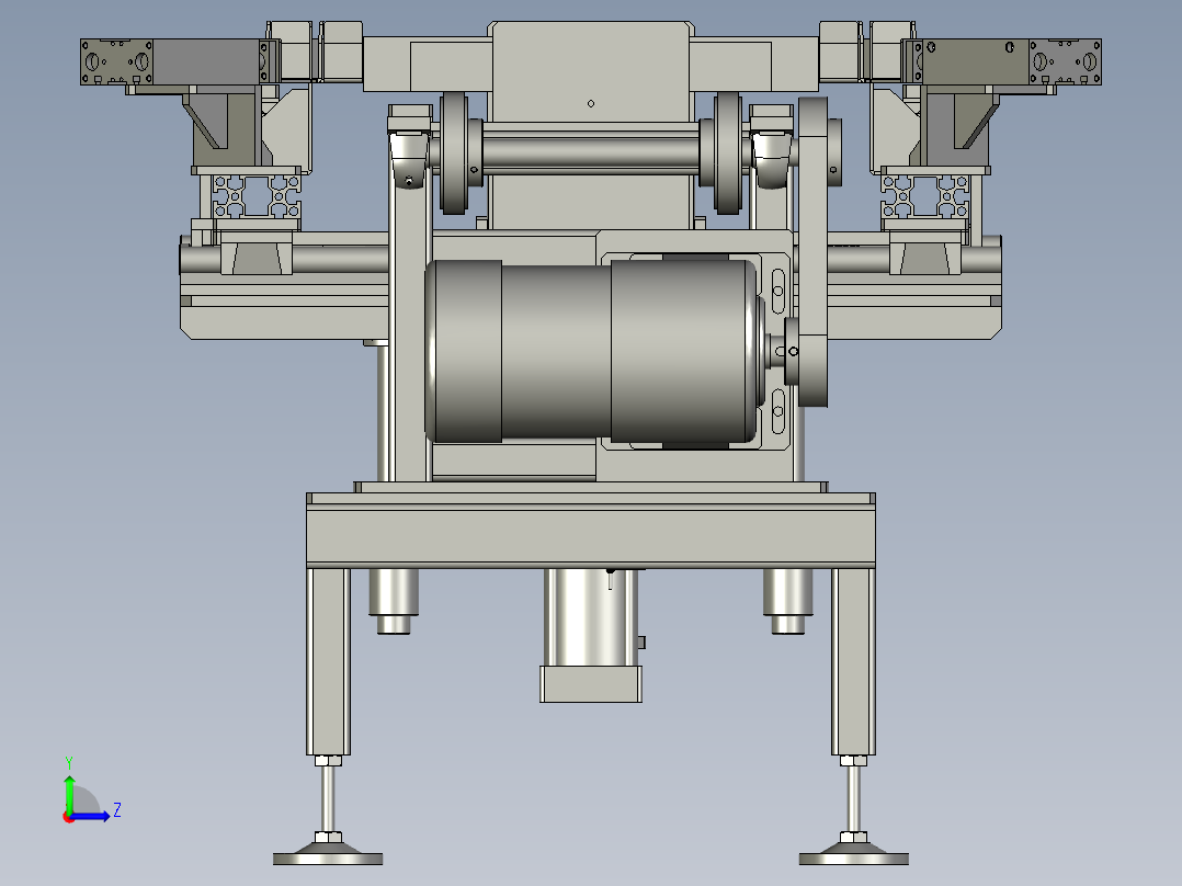 8012-0400-0000底座定位机构-8262左视图