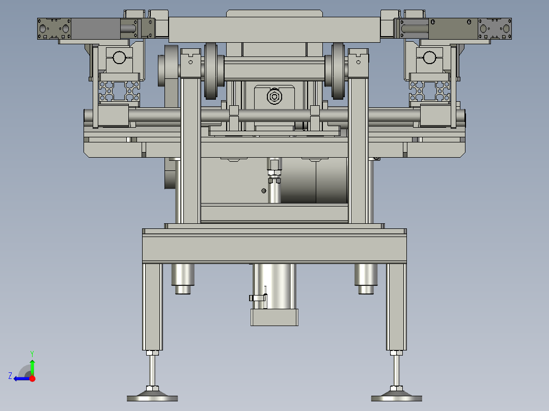 8012-0400-0000底座定位机构-8262右视图