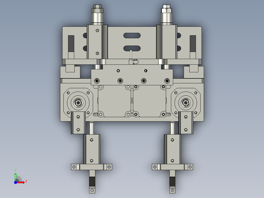 螺杆旋紧前视图