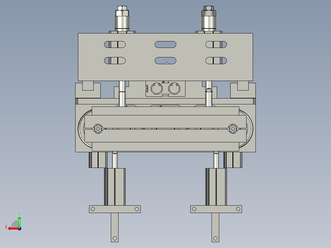 螺杆旋紧后视图