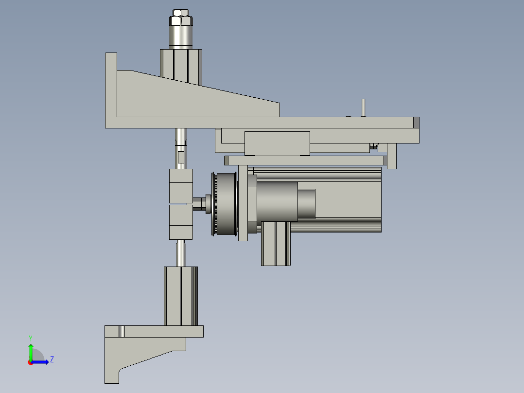 螺杆旋紧左视图